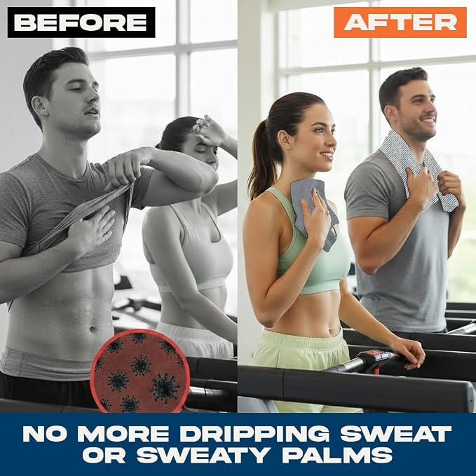ARMORAY Sweat Absorbing Towel Handkerchief – Quick-Dry Microfiber Gym Towels - Image 3