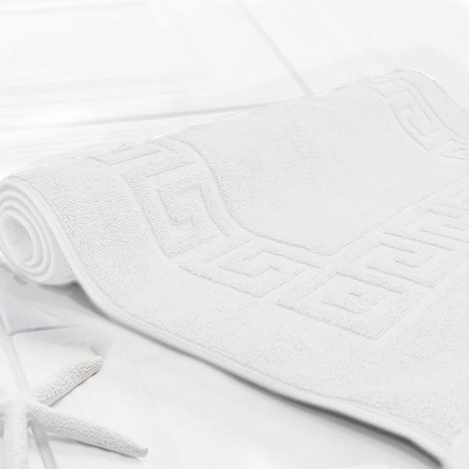 DAN RIVER Greek Cotton Bath Mats Set of 2 – Not a Bathroom Rug, Ultra Soft - Image 6