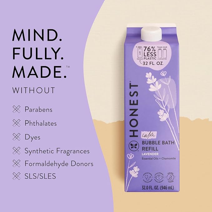 The Honest Company Foaming Bubble Bath Refill Carton Gentle - Image 5