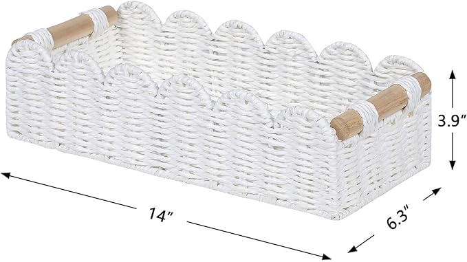 CubesLand Scalloped Edge Decor Basket - Image 4