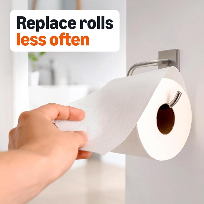 Amazon Basics 1000 Sheet 1-Ply Bath Tissue, 8 Rolls - Image 2