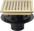 6 Inch Shower Drain Brushed Gold by SISEHO-HomeMall