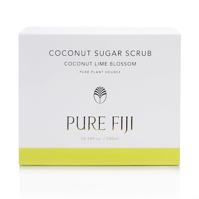 Pure Fiji Coconut Sugar Body Scrub, Coconut Lime Blossom - Image 3