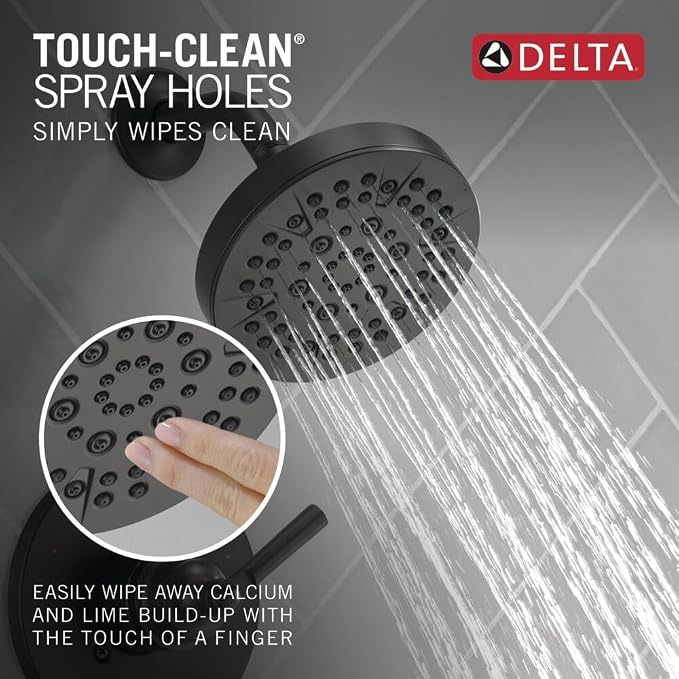 Delta Faucet Saylor 14 Series Black Tub and Shower Faucet Combo, Bathtub and - Image 5