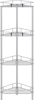 4 Tier Floor Standing Corner Shower Caddy Organizer Shelf by HuggieGems