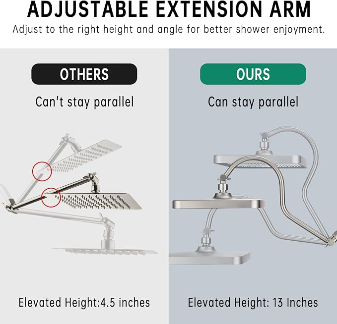 13 Inch Rainfall Shower Head - Image 5