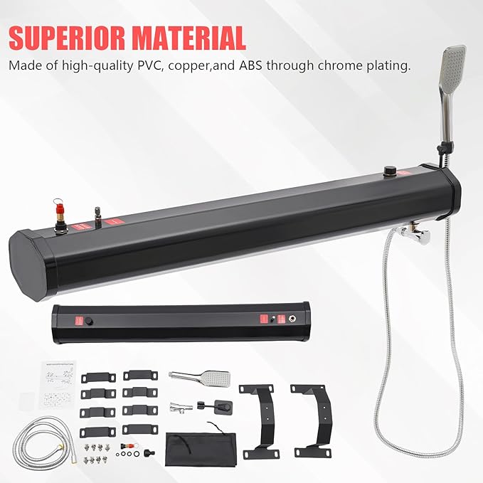 Pressurized Water Tank for Camping Shower, Portable Camping Showerhead Handheld - Image 5
