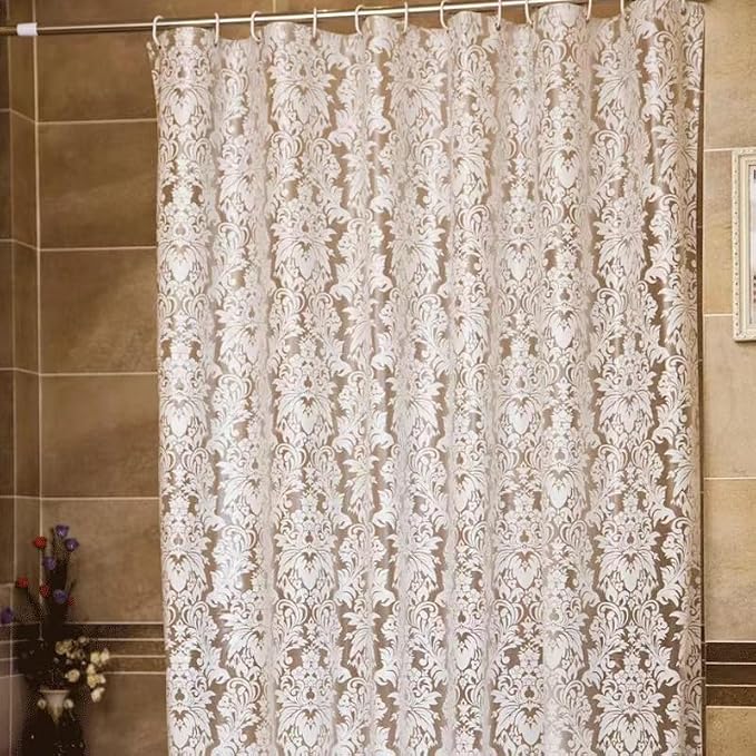 Liner Shower Curtain Stall 60 x 72 inch Plastic Shower Liner Washable Inside - Image 5