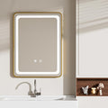 LED Bathroom Mirrors with Lights, 3 Colors Dimmable, Touch Sensor by Unknown