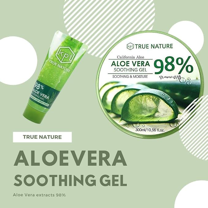 True Nature Soothing & Moisture 98% Aloe Vera Gel face moisturizer body aloe - Image 6