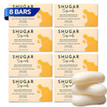 Shugar Soapworks Oatmeal & Honey 5 oz Beauty Bar Soap 8-Pack | Plant-Based by ShugarSoapworks