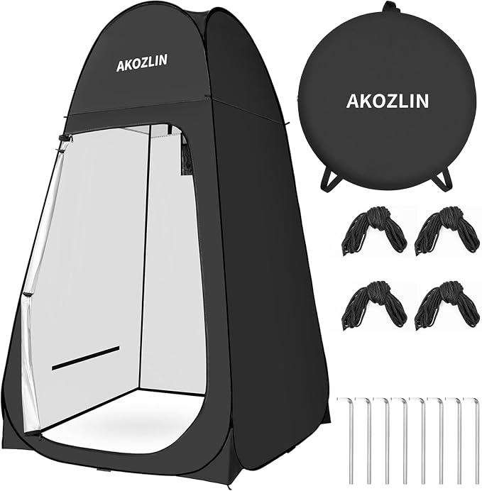 AKOZLIN Portable Pop Up Shower Tent Instant Privacy Dressing Changing Tent by AKOZLIN