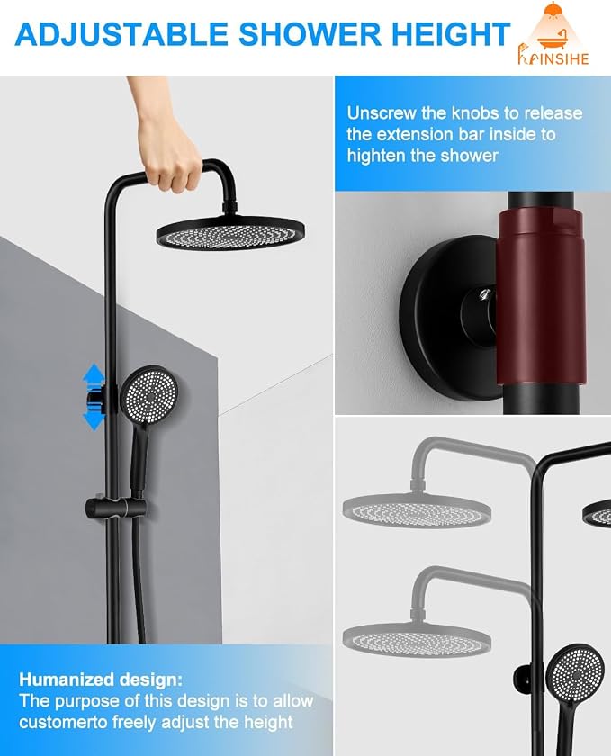 Outdoor Shower Kit, Exposed Shower System - Image 7