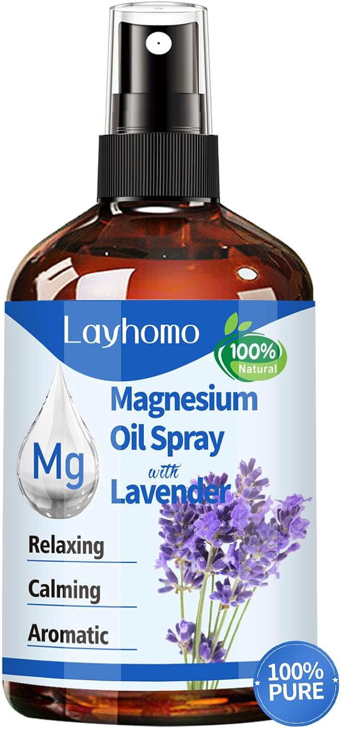 Magnesium Oil for Feet, Pure Magnesium Spray for Sleep, Liquid Topical Athletes by Layhomo