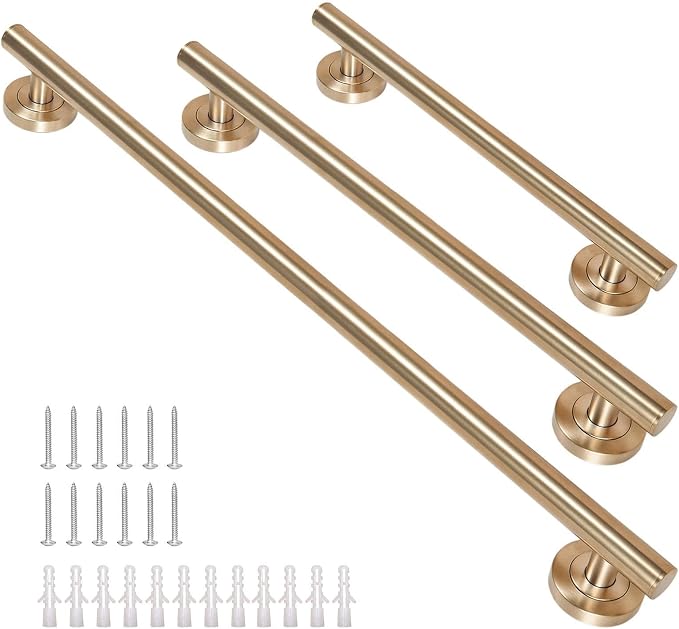 Lava Odoro Shower Grab Bar, Modern Set Stainless Steel Handicap Grab Bar - Image 5