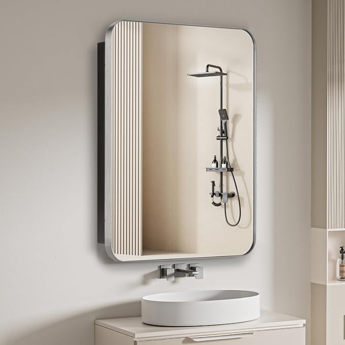 Bathroom Medicine Cabinet, Recessed & Surface Wall Cabinet by HOME