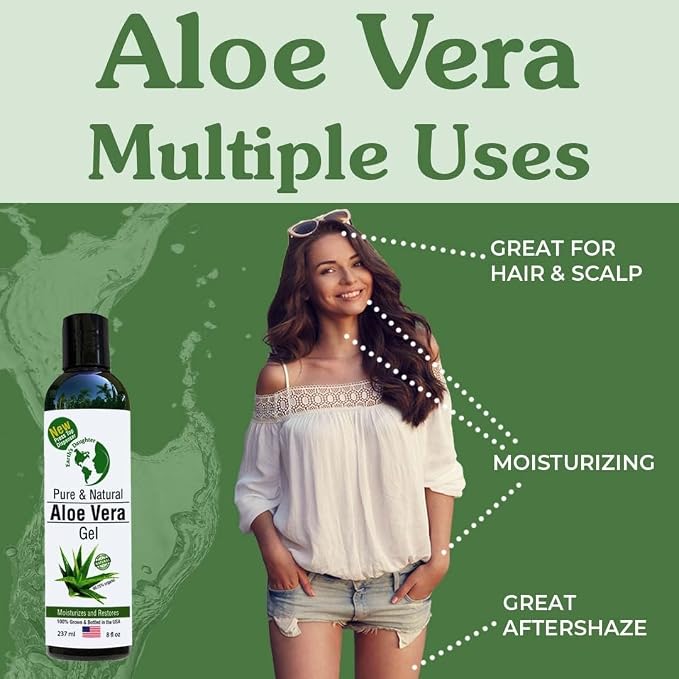 Earth's Daughter Organic Aloe Vera Gel from Fresh Cut 100% Pure Organic Aloe - Image 6