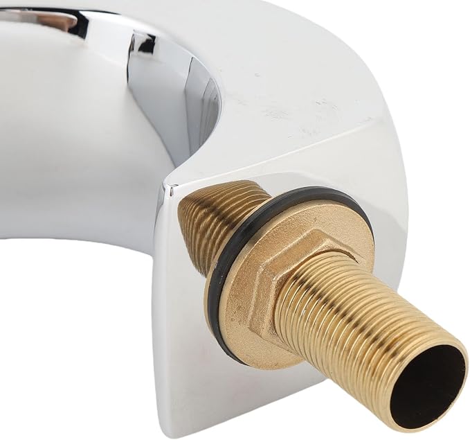 Asixxsix Waterfall Tub Spout, Rounded Curve Wall Mount Tub Filler G1/2 Male - Image 8