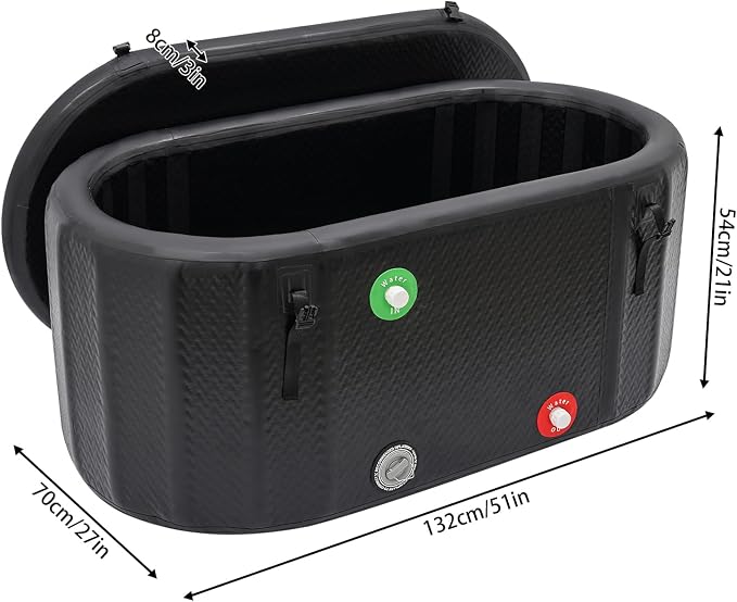 Ice Bathtub for Athletes, 72.65gal Inflatable Bathtub - Image 8