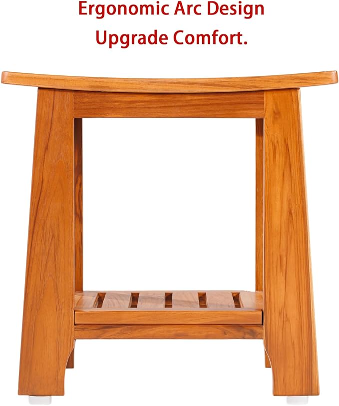 21" Standard Teak Shower Bench - Image 3