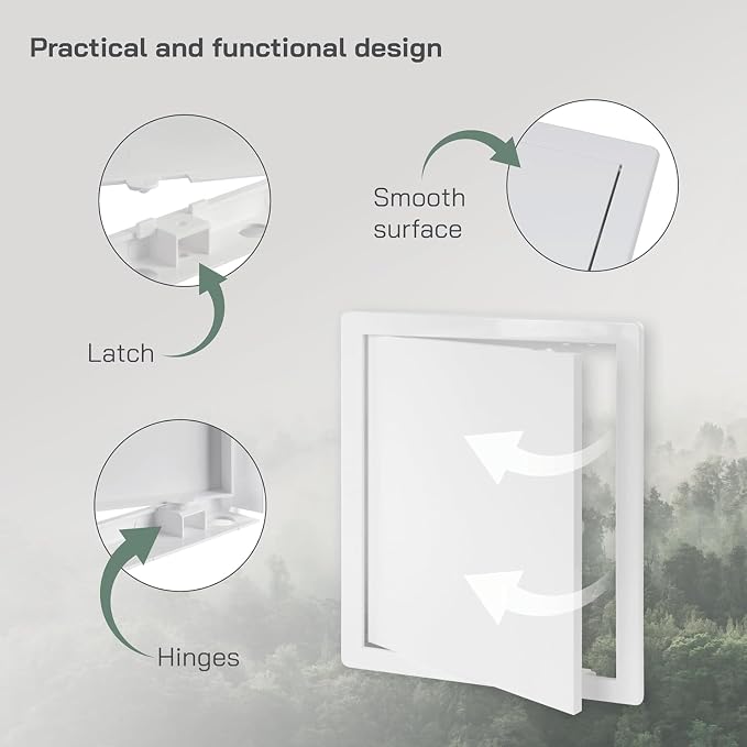 Vent Systems White ABS Plastic Access Panel 10 x 13 Inch - Image 3