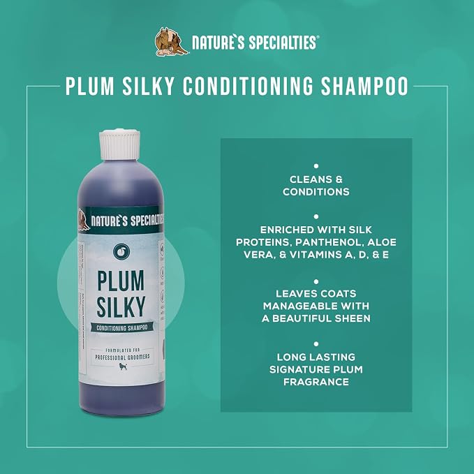Nature's Specialties Plum Silky Ultra Concentrated Dog Shampoo Conditioner - Image 2
