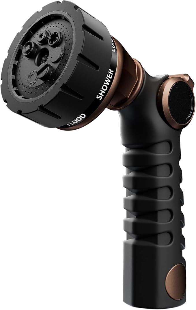 RESTMO Heavy Duty Hose Nozzle, Metal Garden Water Hose Sprayer by Restmo