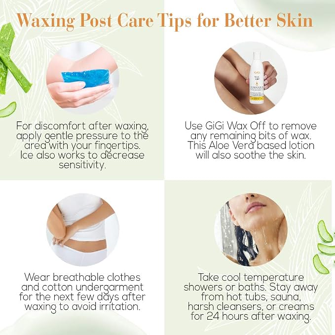 GiGi Wax Off Hair Wax Remover Gel Post Waxing Care - Image 2