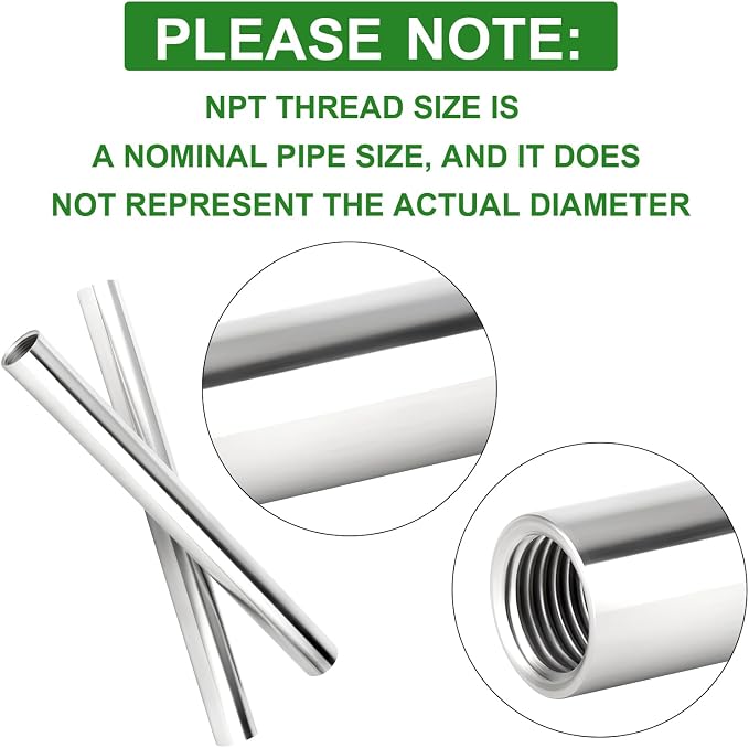 TAISHER 2PCS Stainless Steel Pipe Fittings - Image 6