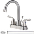 ARCORA 2 Handle Modern Bathroom Faucet Brushed Nickel, 4 Inch Centerset by ARCORA