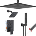 VANFOXLE Shower Faucet Set Matte Black Shower System, Shower Faucet by VANFOXLE