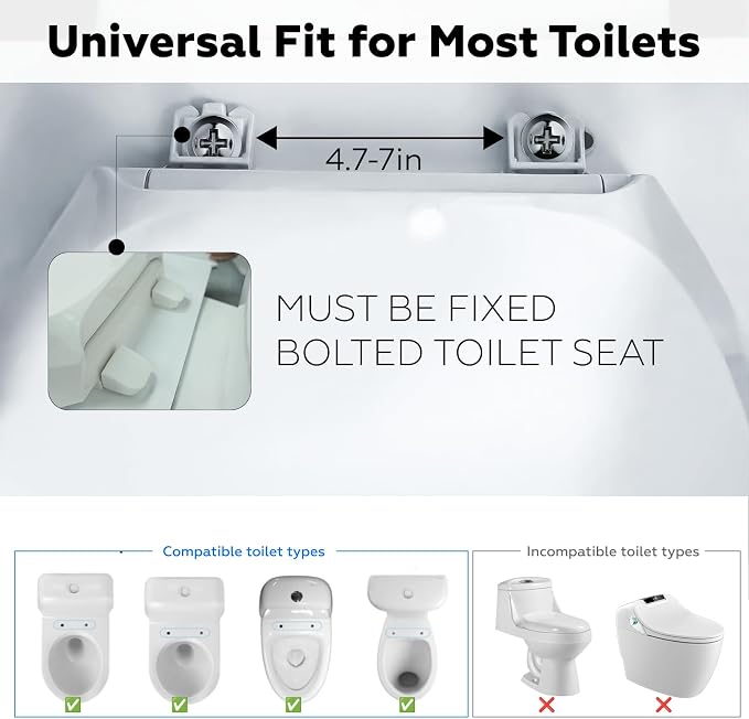 Toilet Safety Rails for Seniors, 500lb Heavy-Duty Toilet Safety Frame, 60° - Image 5