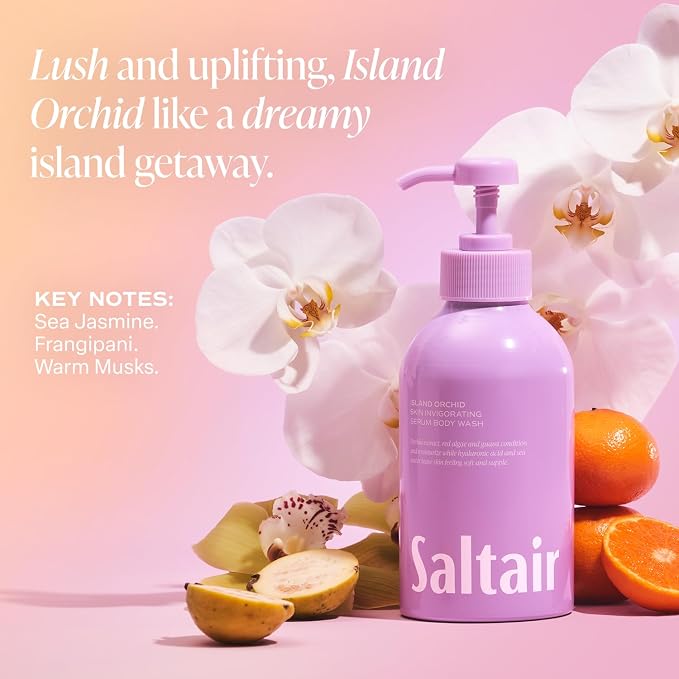 Saltair Body Wash, Island Orchid 2-Pack. Moisturizing Body Cleanser - Image 5