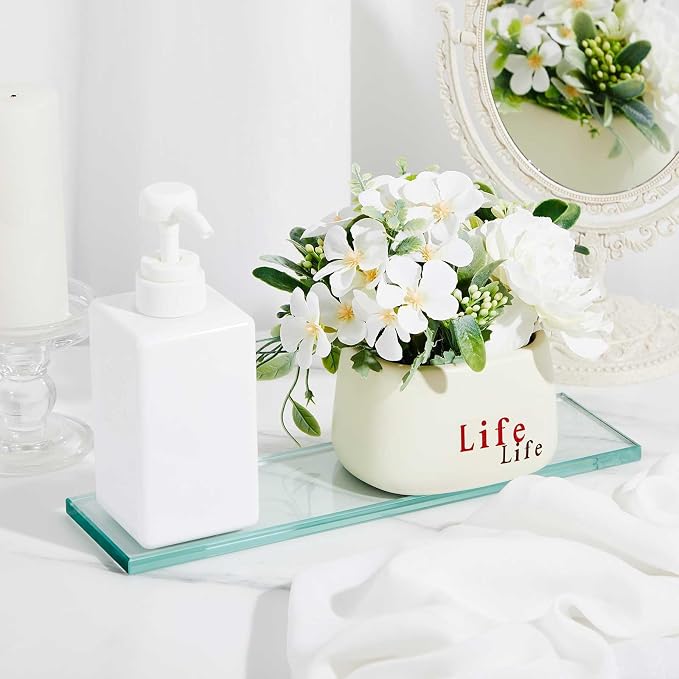 1 Pcs 13-5/8" x 4-1/4" x 3/8'' Glass Shelf - Image 2