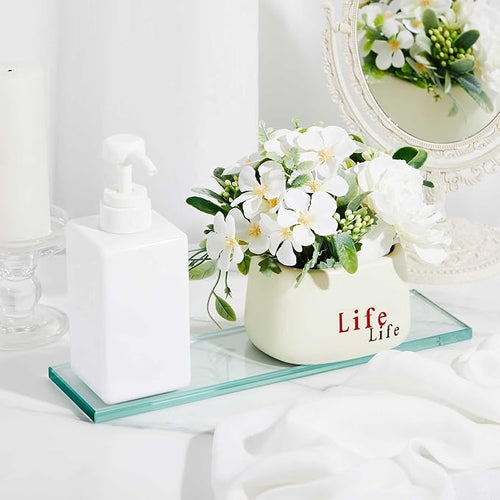 1 Pcs 3-3/8" x 12" 3/8" Glass Shelf - Image 2