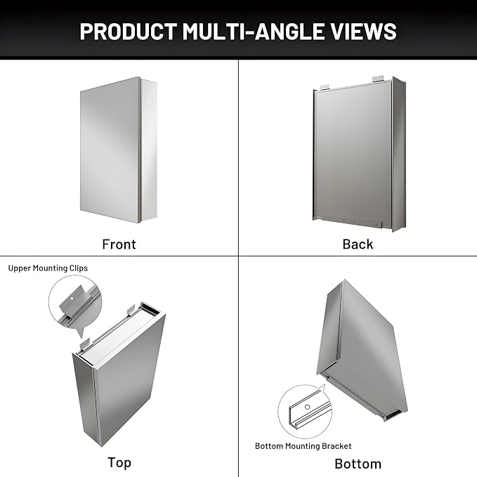 16 x 24 Medicine Cabinet Mirror - Image 9