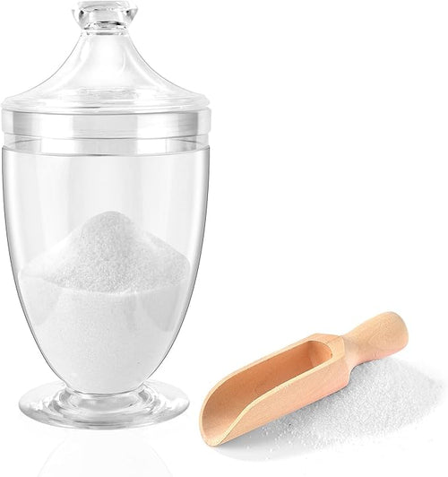 1000ML/33OZ Bath Salt Jar with Lid and Spoon Bath Salt Container Acrylic Salt by DOSTATNI