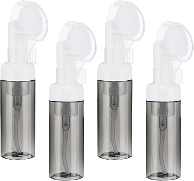 uxcell 4Pcs Empty Foaming Soap Dispenser, 2oz / 60ml Facial Cleanser Foam Bottle by uxcell