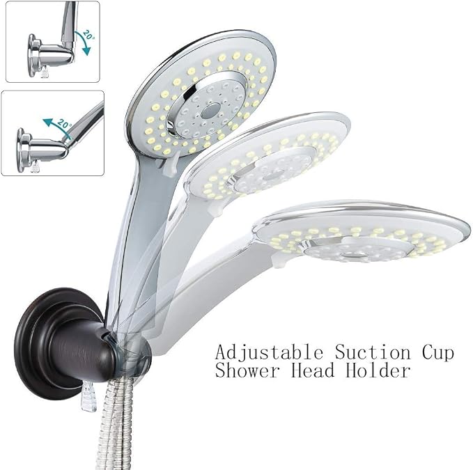JiePai Vacuum Suction Cup Shower Head Holder, Adhesive Adjustable Suction - Image 3