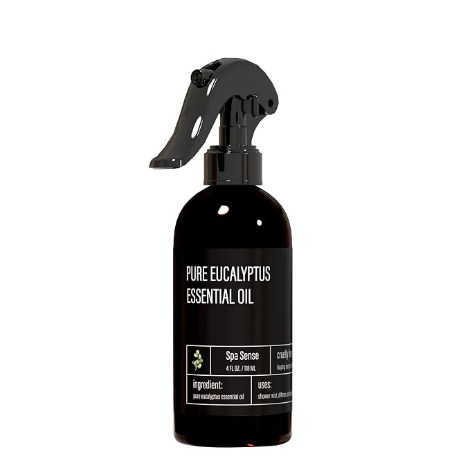 Pure Eucalyptus Oil Shower Mist and Steam Room Spray by Spa+Sense