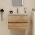 Floating Bathroom Vanity with Sink Wall Mounted Cabinet with 2 Soft-Close by LDarqeer