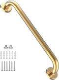 24 Inch Anti Slip Shower Grab Gold, Munzong Bathroom Grab Bar, Knurled Bathroom by Munzong