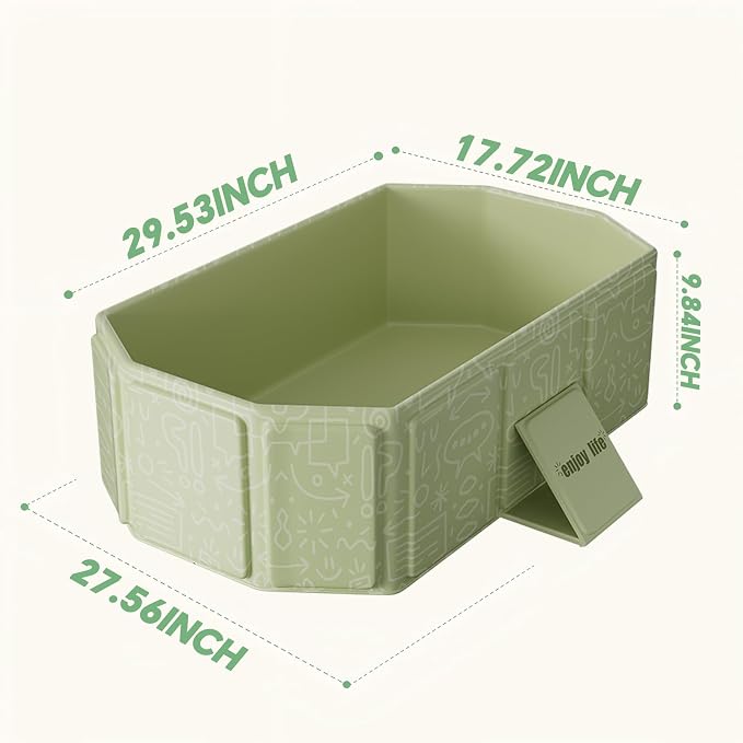 Collapsible Baby Bathtub for Infants & Toddlers, Foldable & Leak-Proof - Image 6