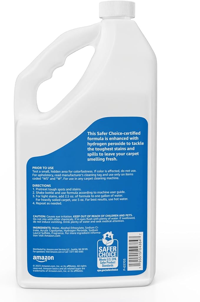 Amazon Basics Carpet Cleaner, Carpet Stain Remover, Fresh Scent, 64 fl oz - Image 2