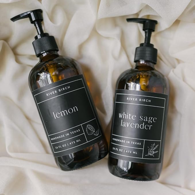 River Birch Midnight Amber Scented Natural Hand Soap - Image 8