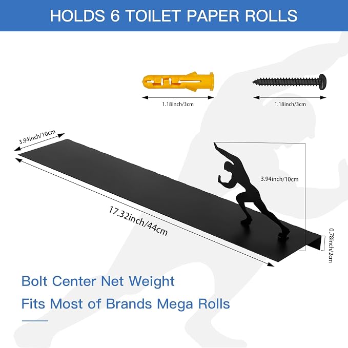 Multifunctional Wall-Mounted Toilet Paper Holder Shelf – Heavy-Duty Metal - Image 9