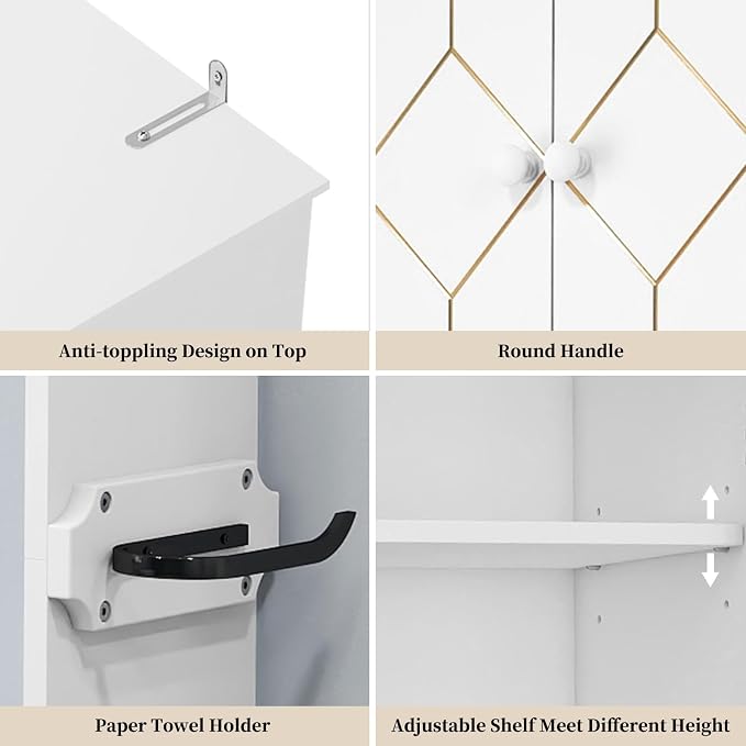 HLR Over The Toilet Storage Cabinet - Image 4