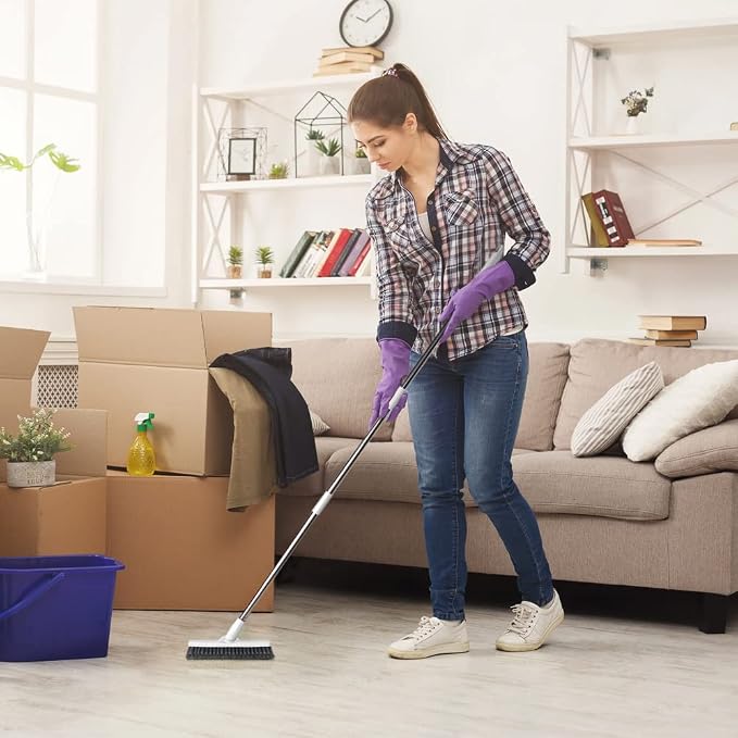 LandHope Grout Brush with Long Handle 50inches Grout Cleaner - Image 5
