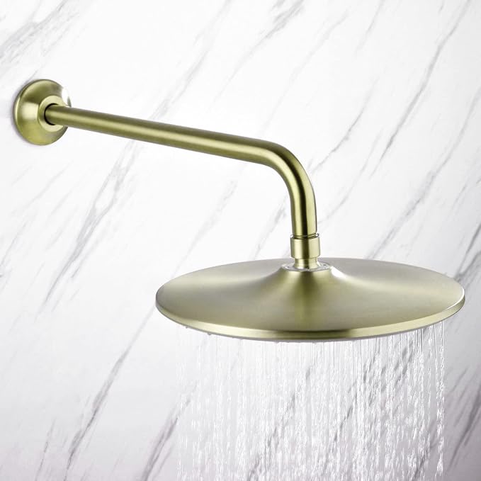 BESTILL 16 Inch L-Shaped Shower Head Extension Arm, Shower Arm and Flange - Image 3