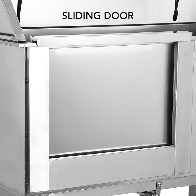 50" Dog Grooming Tub, Stainless Steel Pet Washing Station, Professional Dog - Image 7